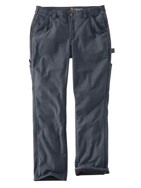 Carhartt blue-gray fleece-lined Crawford pants 6 - Picture 13 of 13